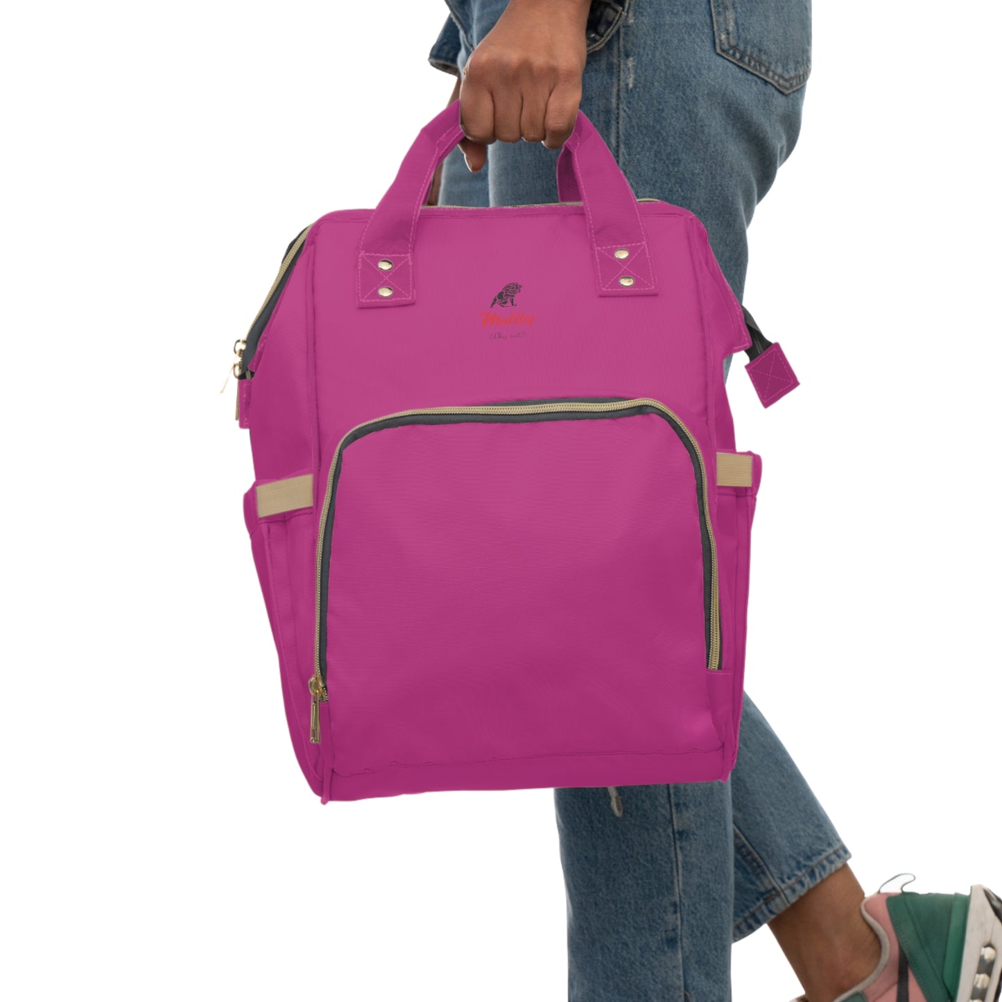 Multifunctional Diaper Backpack Pink