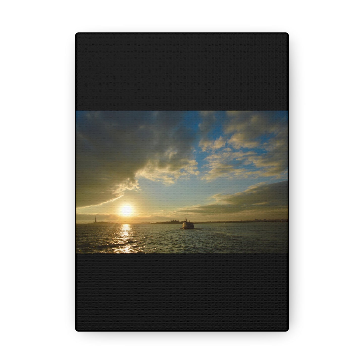 Sunset Black Canvas Gallery Wraps