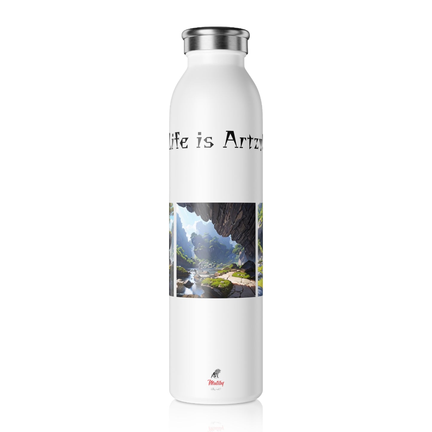 Artzy Slim Water Bottle