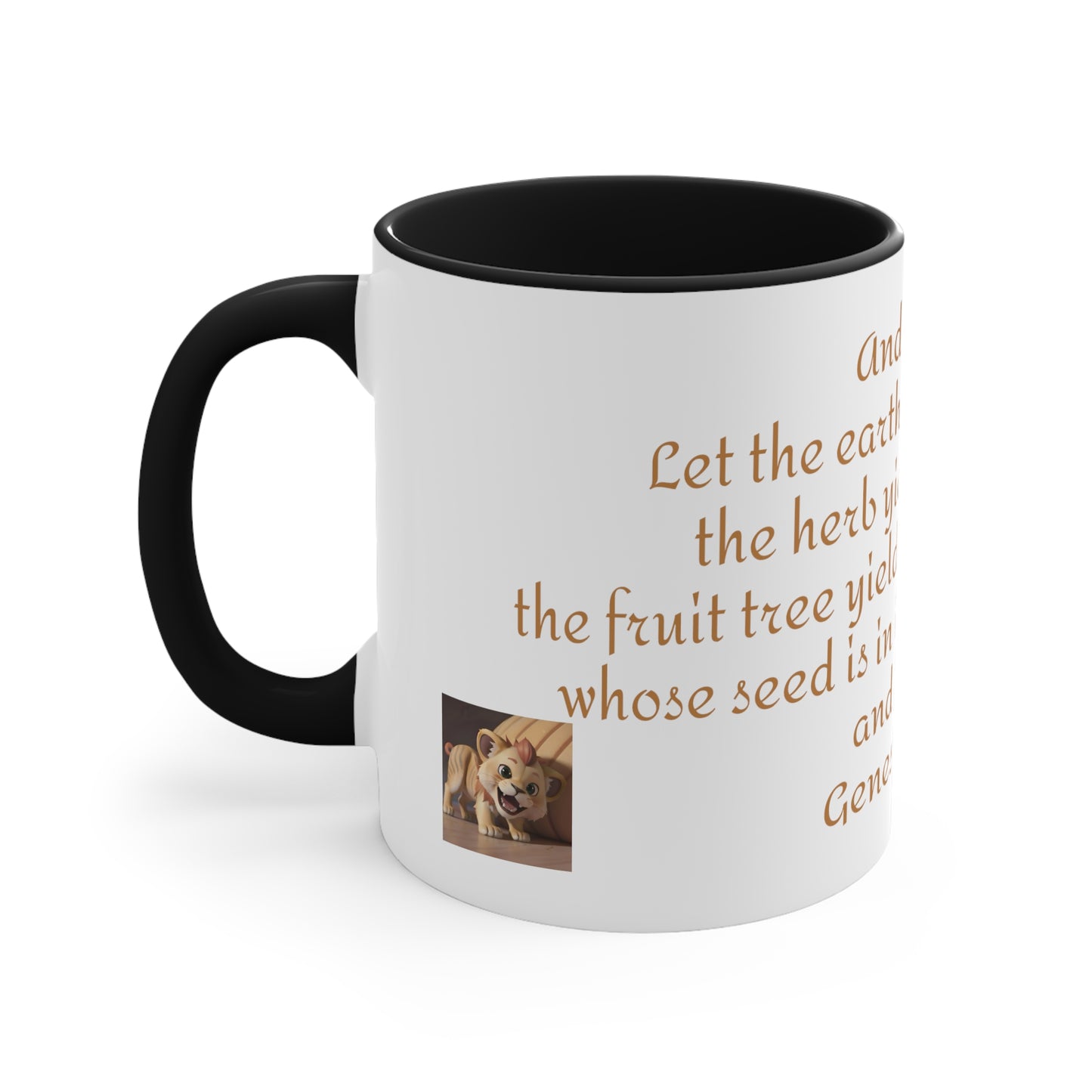 Bible Speaks Gen 1:11 Accent Mug, 11oz