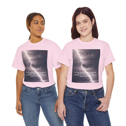 Lightning Style East West Unisex Heavy Cotton Tee