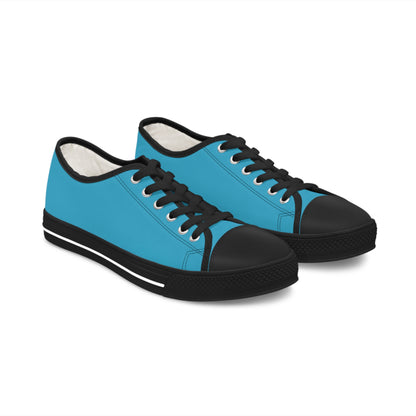 Women's Turquoise Low Top Sneakers