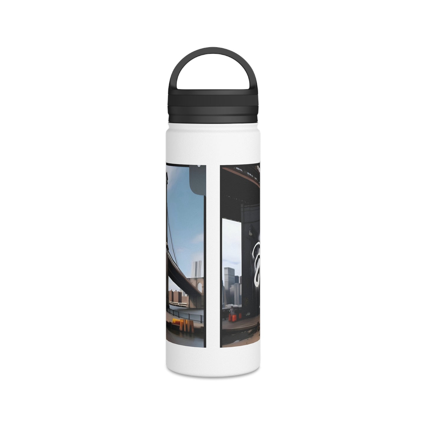 Matiby Matiffi Stainless Steel Water Bottle, Handle Lid