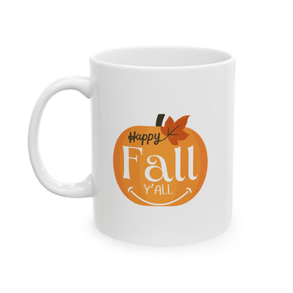 Journeys Happy Fall Seasons of Change Ceramic Mugs, Gifts for Fall Lovers, Mugs for Autumn Lovers, Pumpkin Lovers Mug, Lovers of All Seasons, Cute Seasonal Mugs, Mug for All Occasions, Thanksgiving Mug