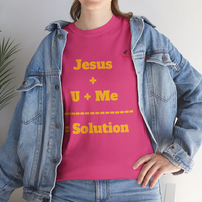 Jesus+U+Me Unisex Heavy Cotton Tee