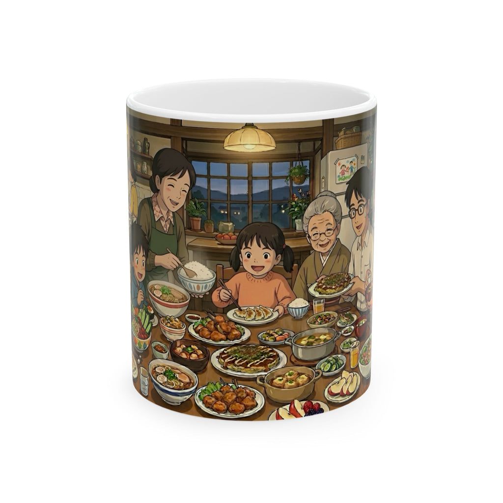 Family & Friends #5 Forever White Ceramic Mug — Cozy Feast Cup (11oz/15oz)