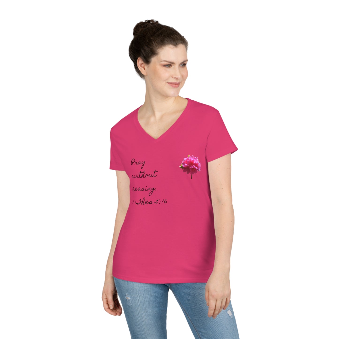 Bible Speaks Ladies' V-Neck T-Shirt