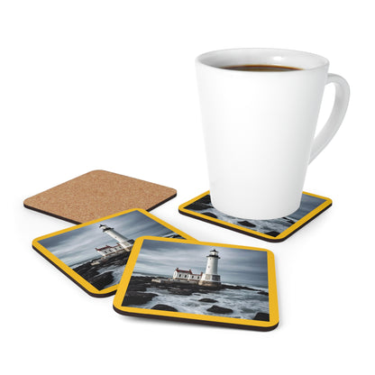 Matiby Lighthouse Corkwood Coaster Set