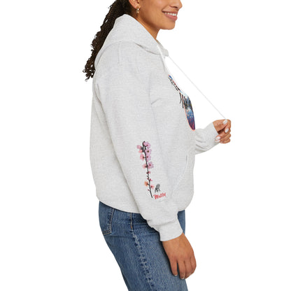 Japanese "Faith" Cherry Blossom Unisex Heavy Blend™ Hooded Sweatshirt