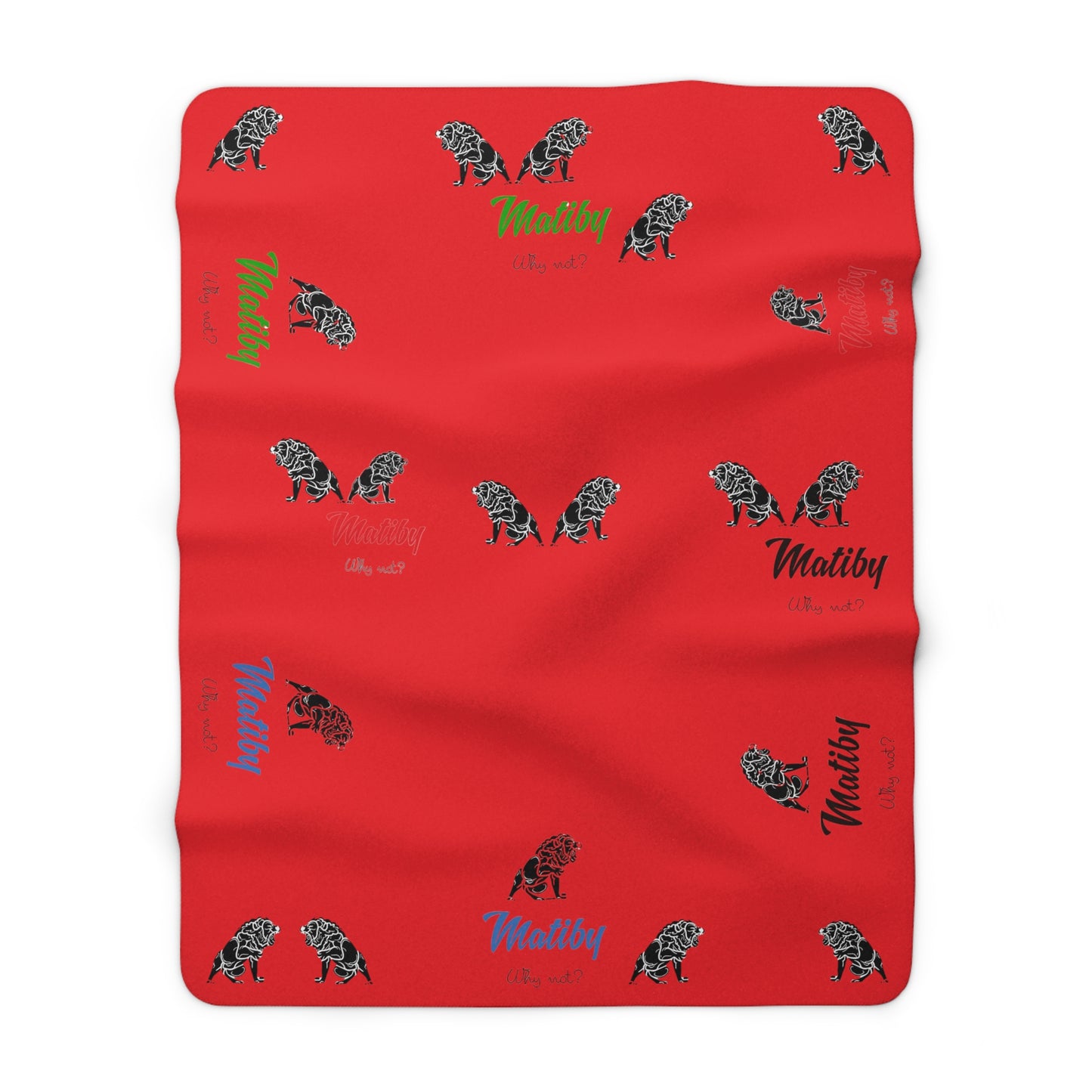 Matiby "Rojo" Sherpa Fleece Blanket