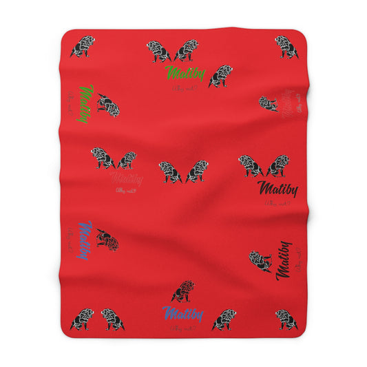 Matiby "Rojo" Sherpa Fleece Blanket