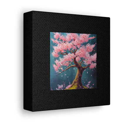 Cherry Blossom Black Canvas Gallery Wraps