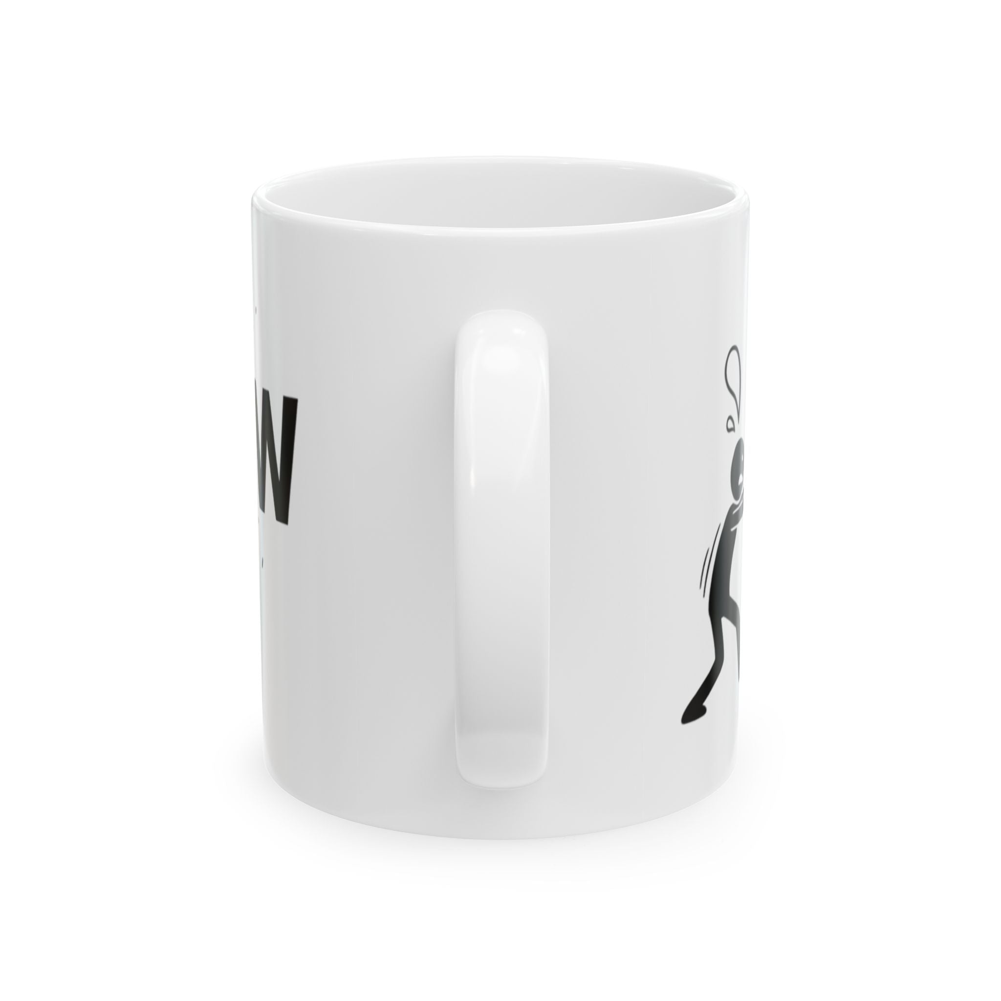 Yearning For Tomorrow White Ceramic Mug — Trying To Get A Grip On The Day Motivational Cup