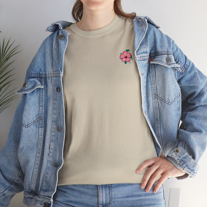 Turtle Flower Unisex Heavy Cotton Tee