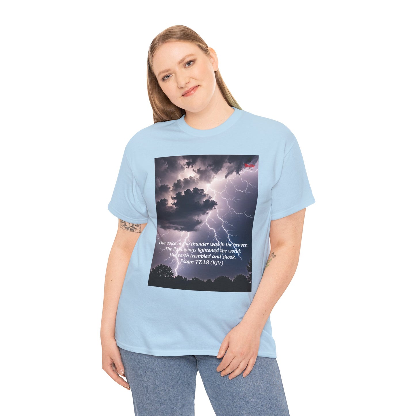 Lightning Style Thunder Unisex Heavy Cotton Tee