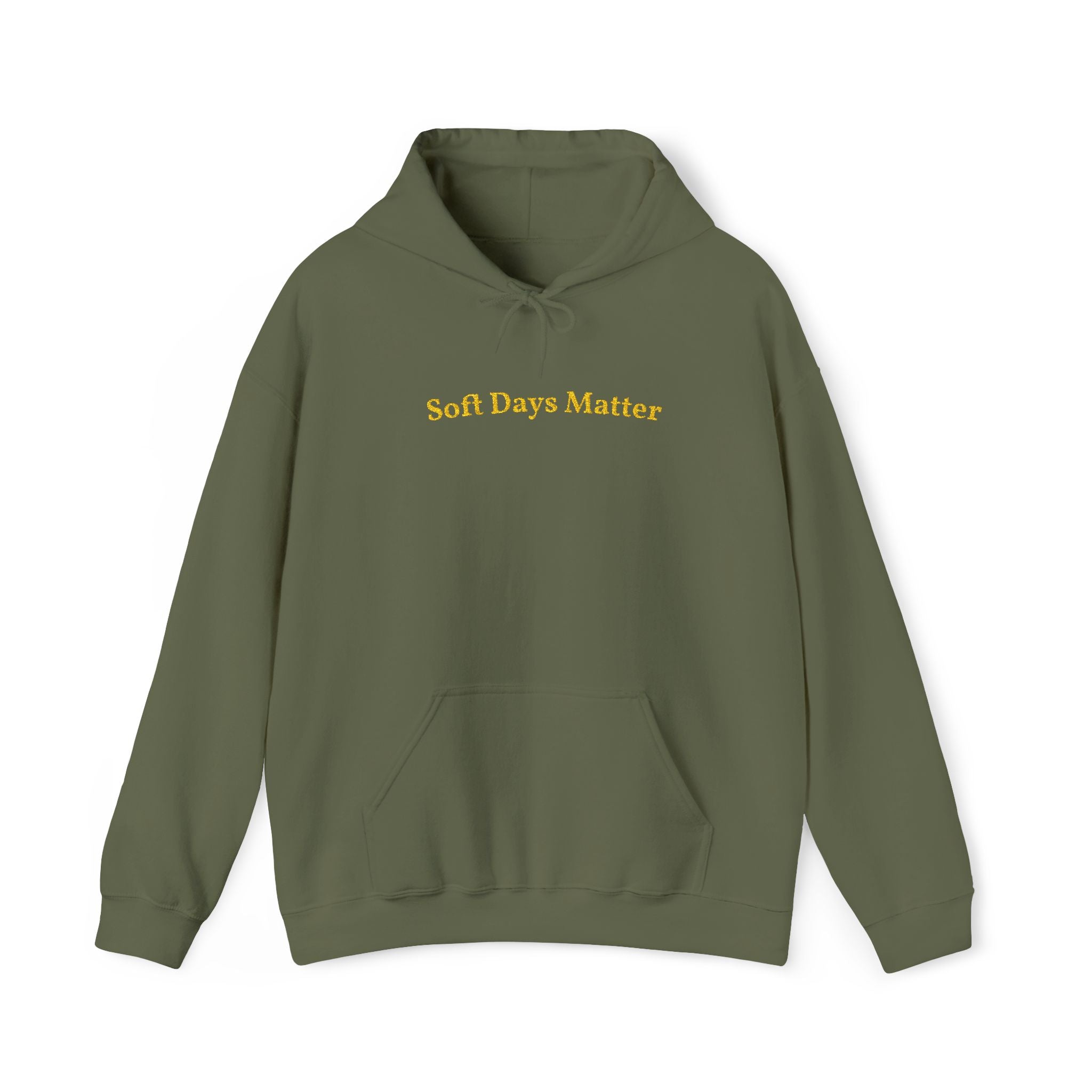 Soft Days Matter Gold Embroidered Unisex Heavy Blend Hooded Sweatshirt, Strength And Hope Hoodie