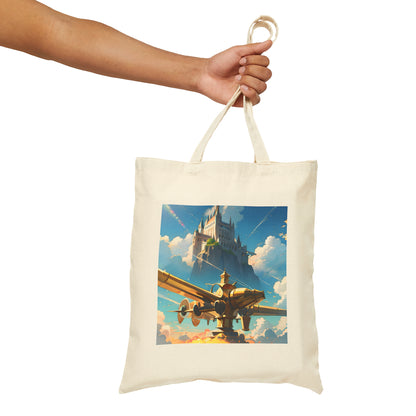 Castle Cotton Canvas Tote Bag