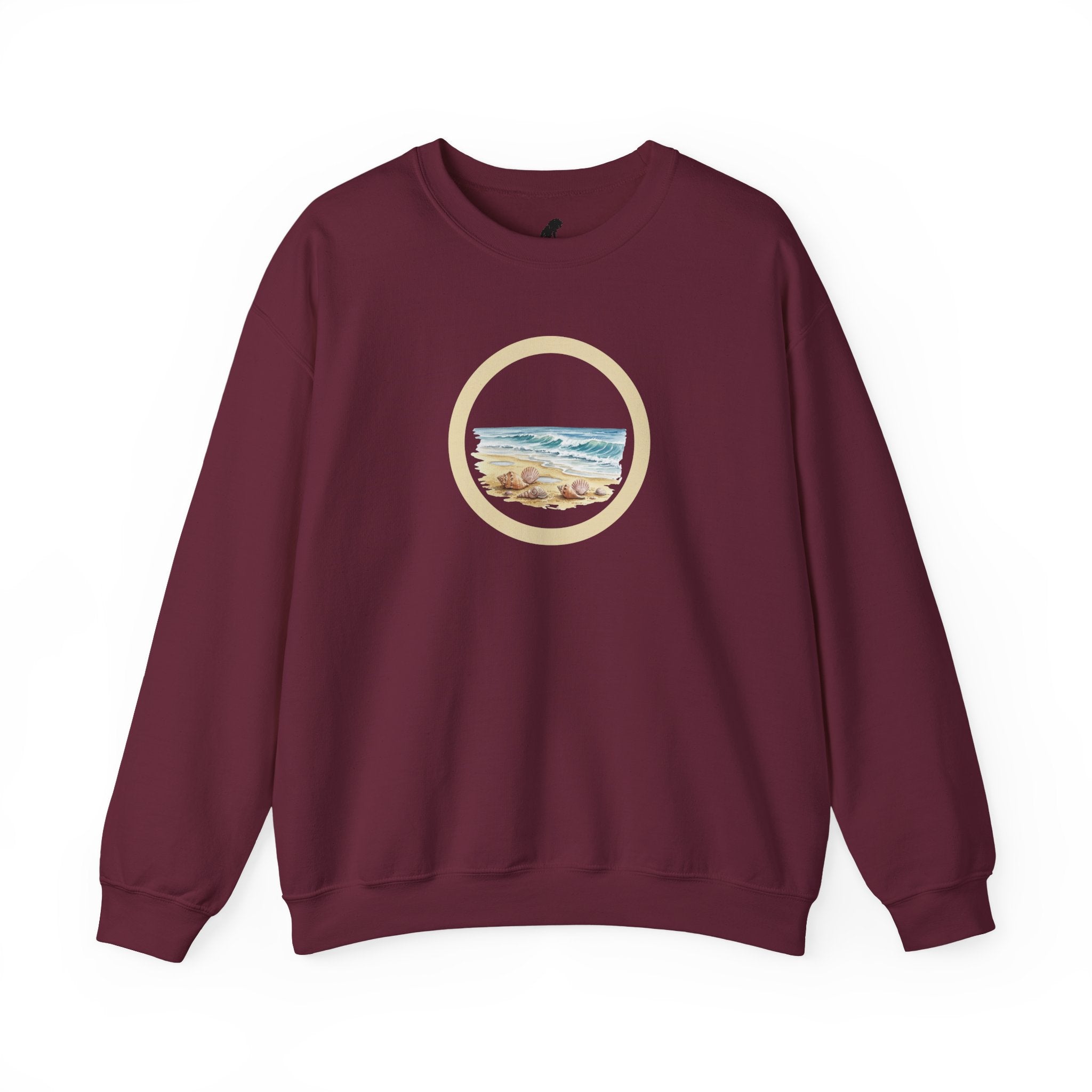 Beach Circle Crewneck Sweatshirt — Coastal Sunset Sweater