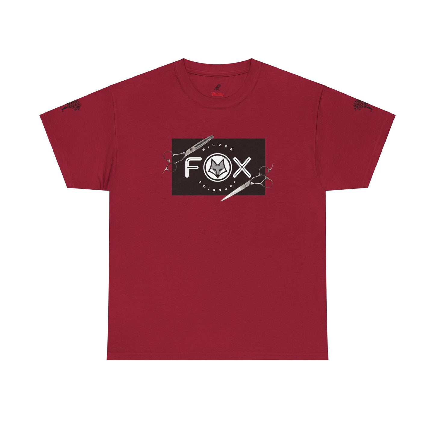 Silver Fox Scissors Unisex Heavy Cotton Tee