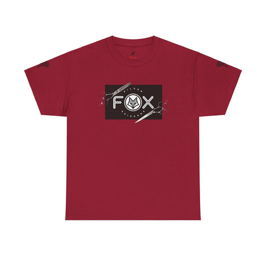 Silver Fox Scissors Unisex Heavy Cotton Tee