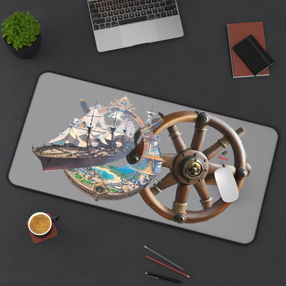 Nautical Desk Mat, Grey