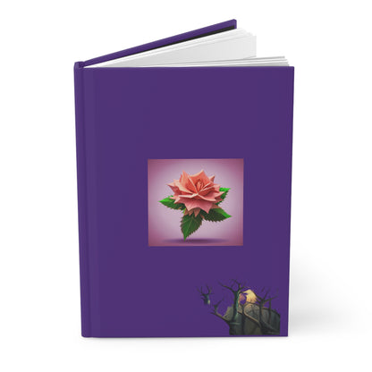 Thorn Rose Hardcover Journal Matte Purple