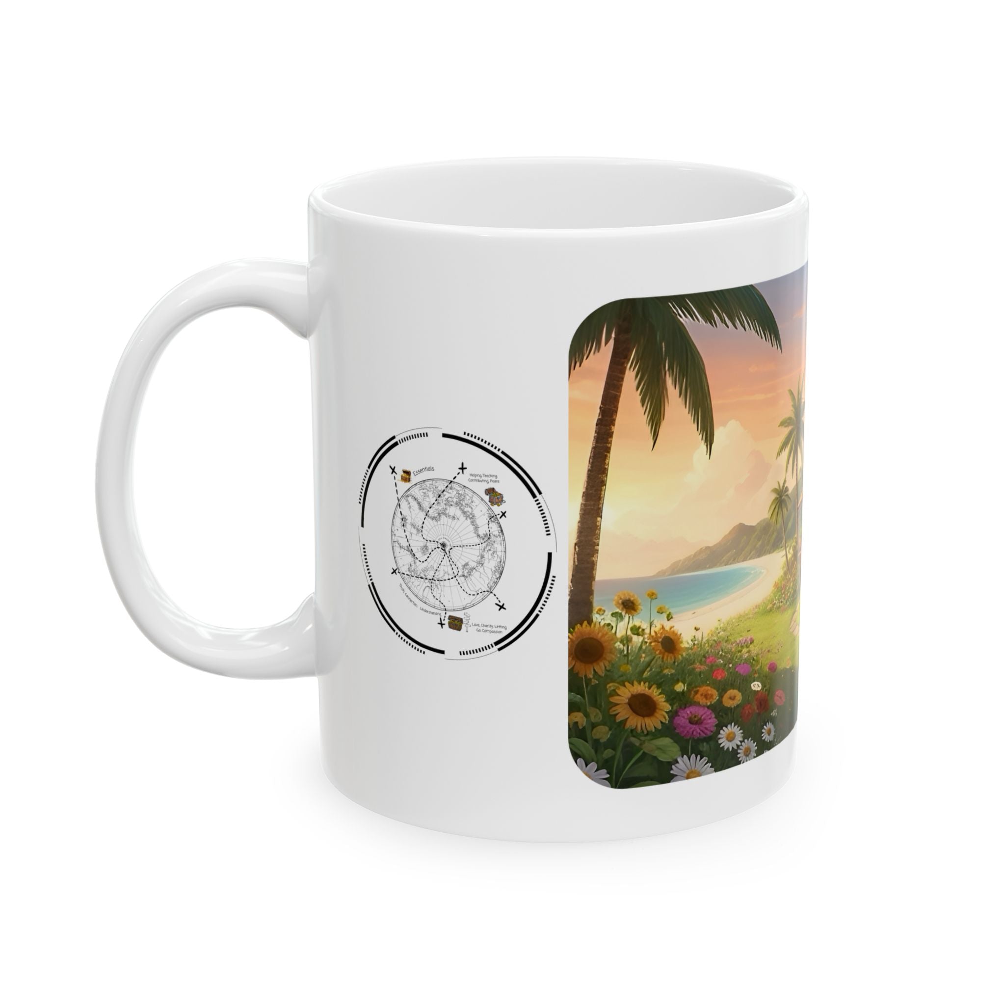 Cozy Architecture & Dreamy Landscapes #44 White Ceramic Mug – Homes Home Sweet Home Cup (11oz/15oz)