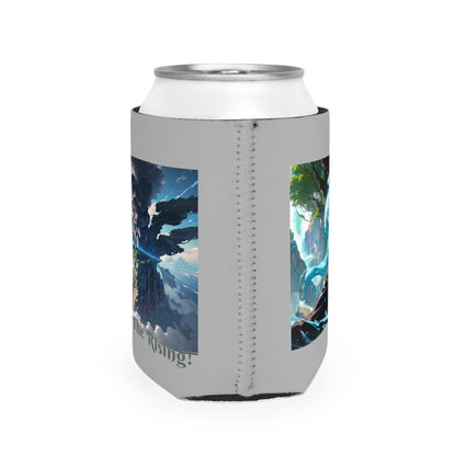 The Rising Can Cooler Sleeve, Light Grey