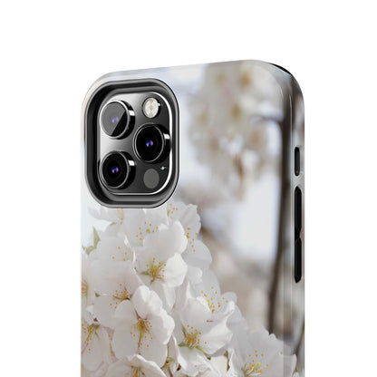 White Flower Tough Phone Cases