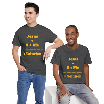 Jesus+U+Me Unisex Heavy Cotton Tee