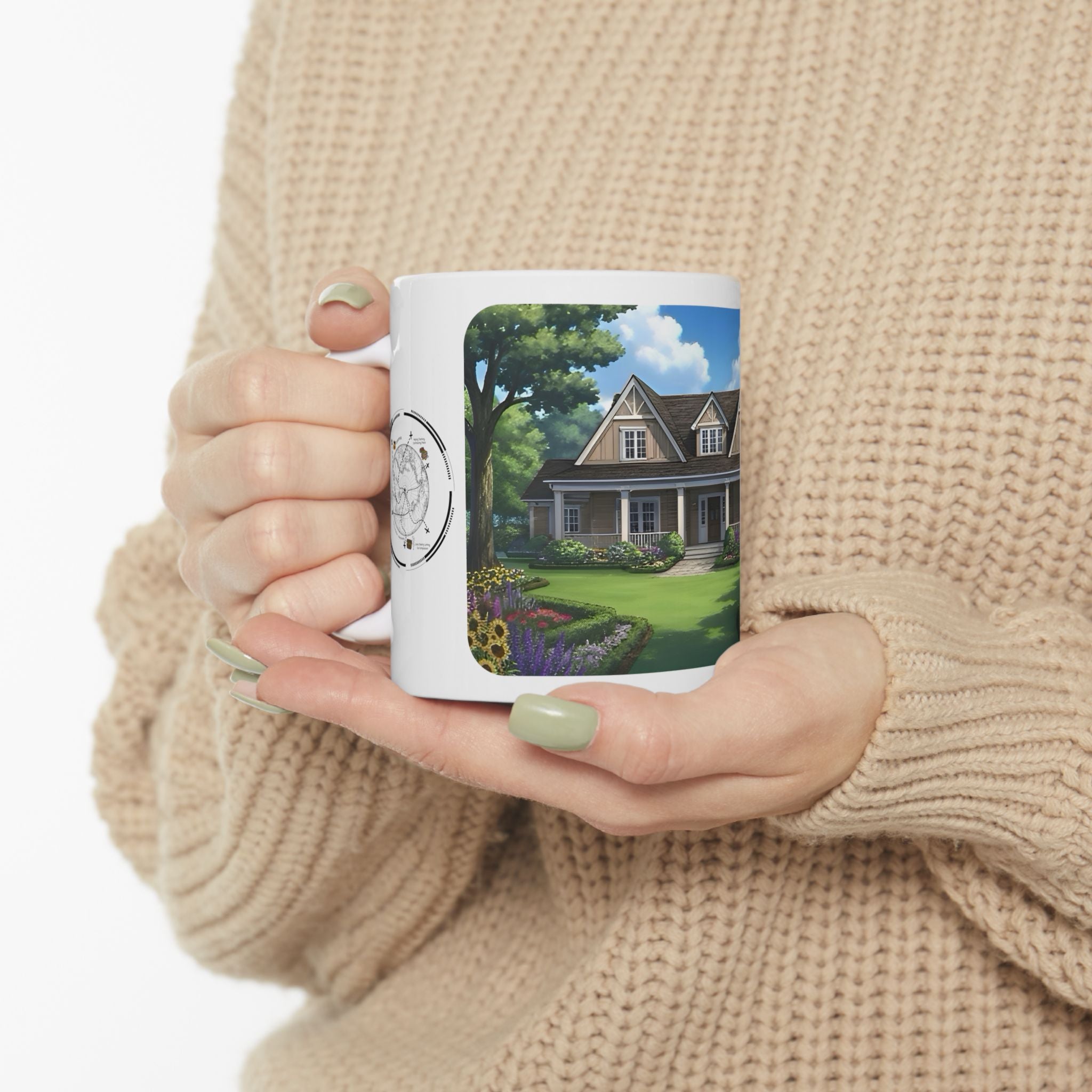 Cozy Architecture & Dreamy Landscapes #49 White Ceramic Mug – Homes Home Sweet Home Cup (11oz/15oz)