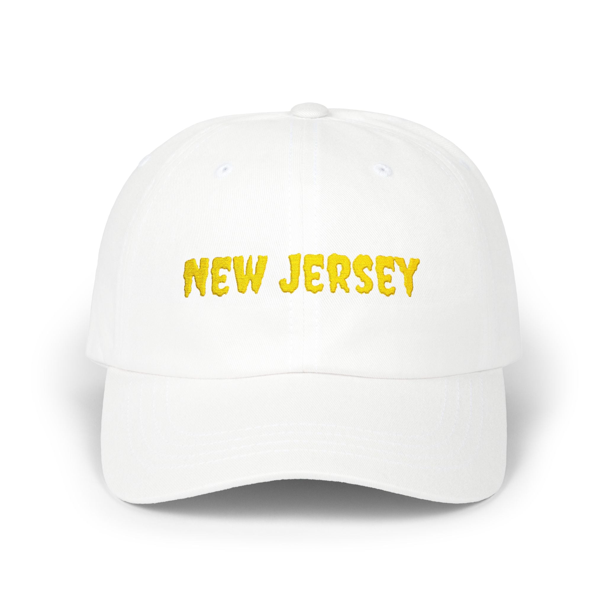 New Jersey United States of America Gold Embroidered Classic Dad Cap | NJ 3rd USA Baseball Hat