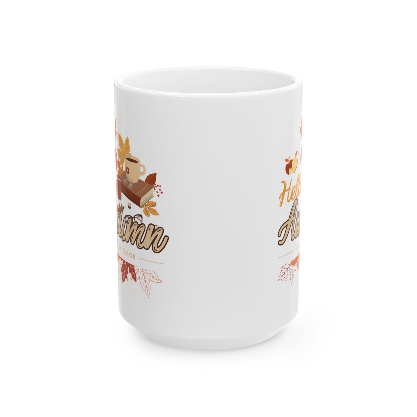 Journeys Hello Autumn Seasons of Change Ceramic Mugs, Gifts for the Holidays, Seasonal Mugs, Mug for All Occasions, Thanksgiving Mug