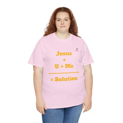 Jesus+U+Me Unisex Heavy Cotton Tee