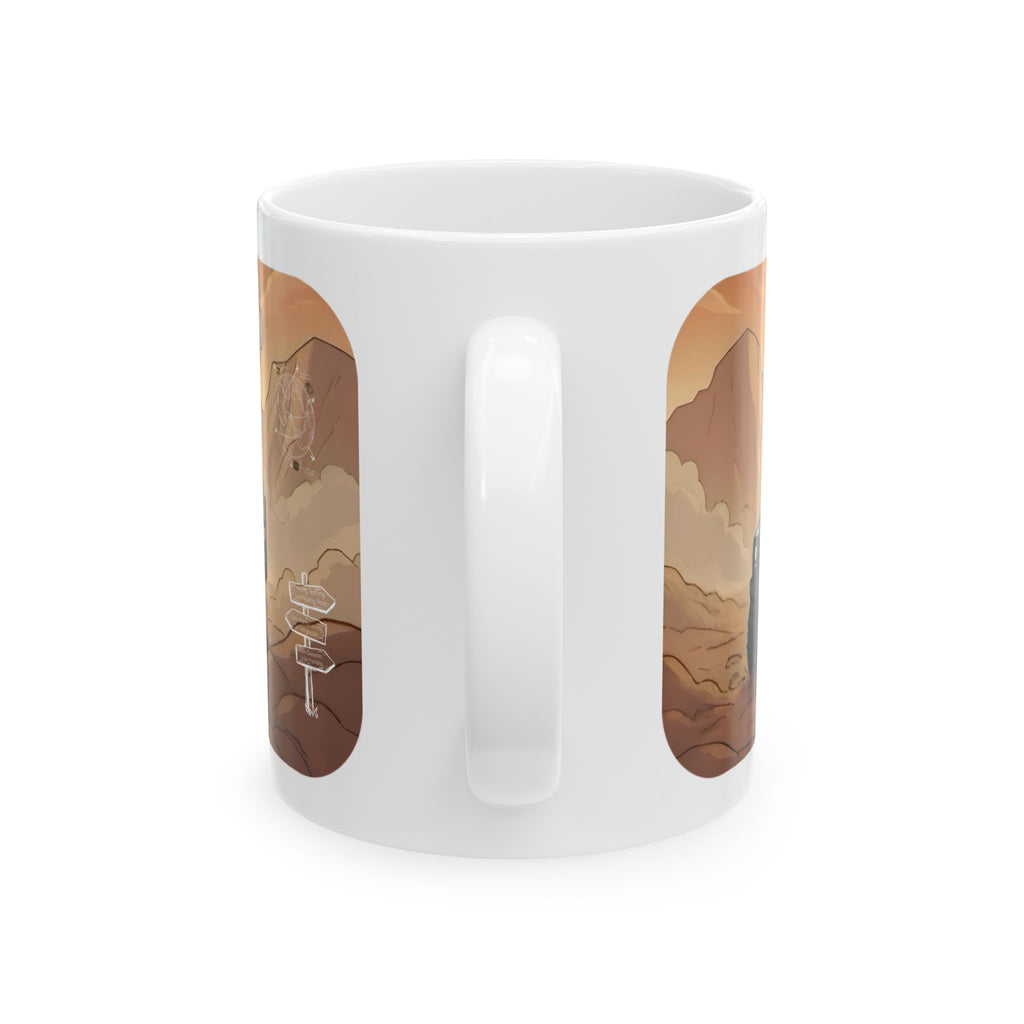 Adventure 4x4 Trucks #37, Rugged Utilitarians On The Move White Ceramic Mug — Find Your Path To The Essentials Cup (11oz & 15oz)