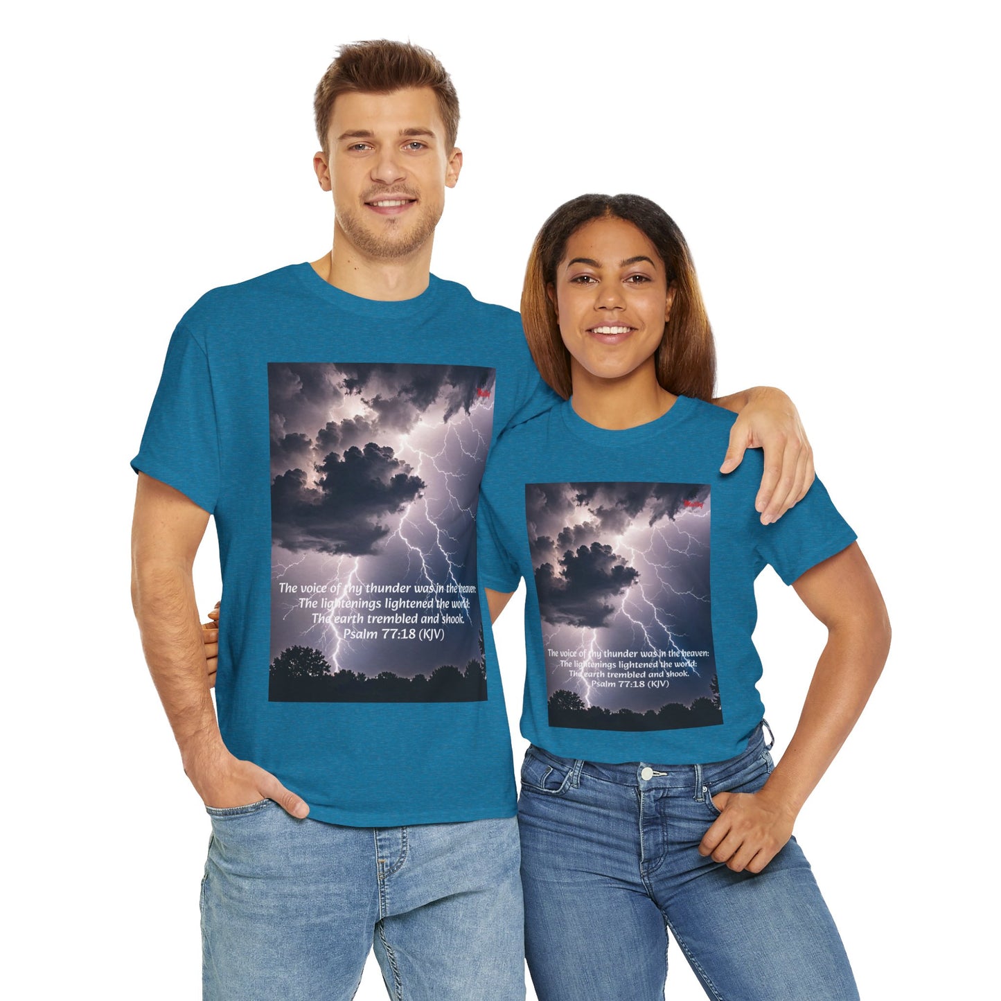 Lightning Style Thunder Unisex Heavy Cotton Tee