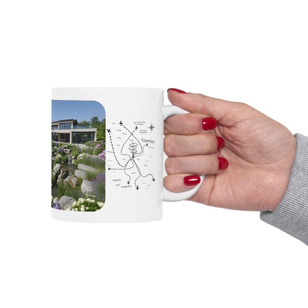 Cozy Architecture & Dreamy Landscapes #20 White Ceramic Mug – Homes Home Sweet Home Cup (11oz/15oz)