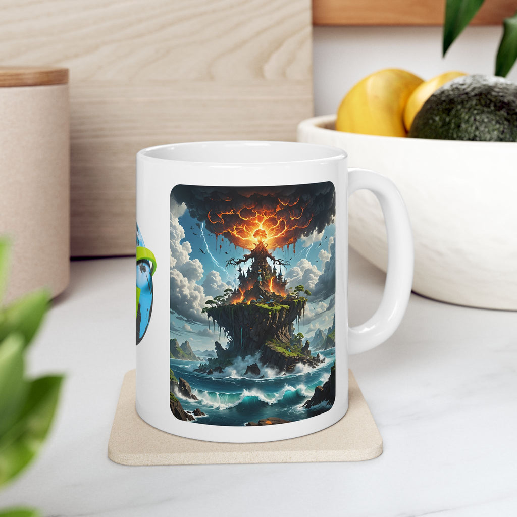 Contrast & Perspective #5 White Ceramic Mug — Time & Chance Daily Cup (11oz, 15oz)