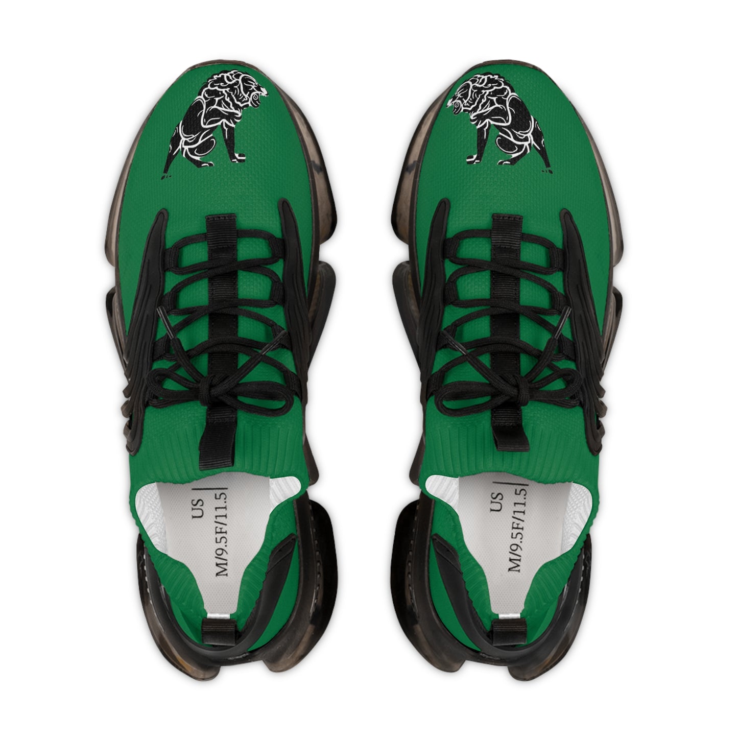 Men's Dark Green Mesh Sneakers