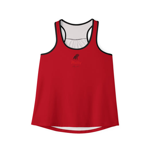 Women's Dark Red Tank Top (AOP)