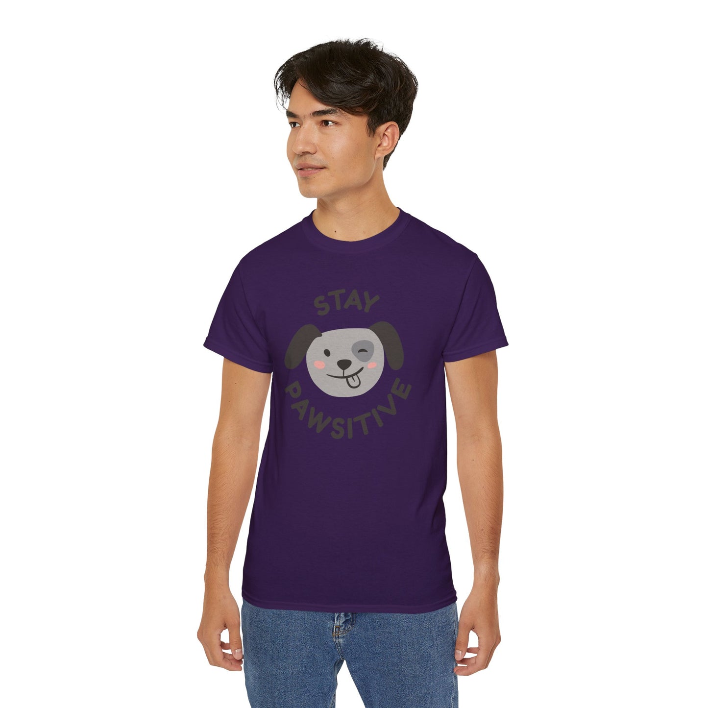 Stay Pawsitive Unisex Ultra Cotton Tee