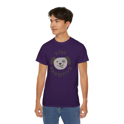 Stay Pawsitive Unisex Ultra Cotton Tee