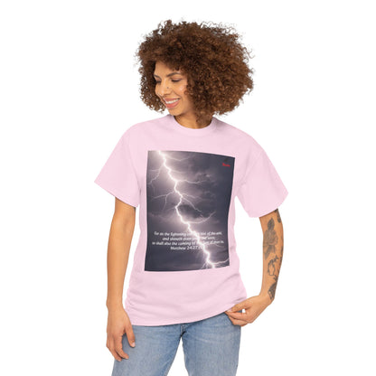 Lightning Style East West Unisex Heavy Cotton Tee