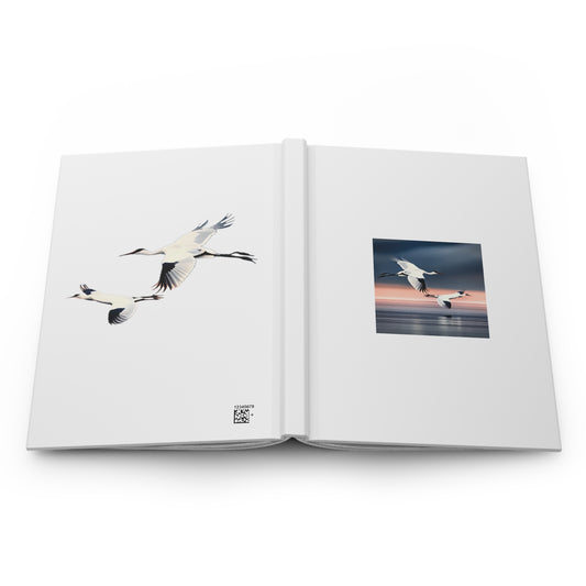 Bird Hardcover Journal Matte White