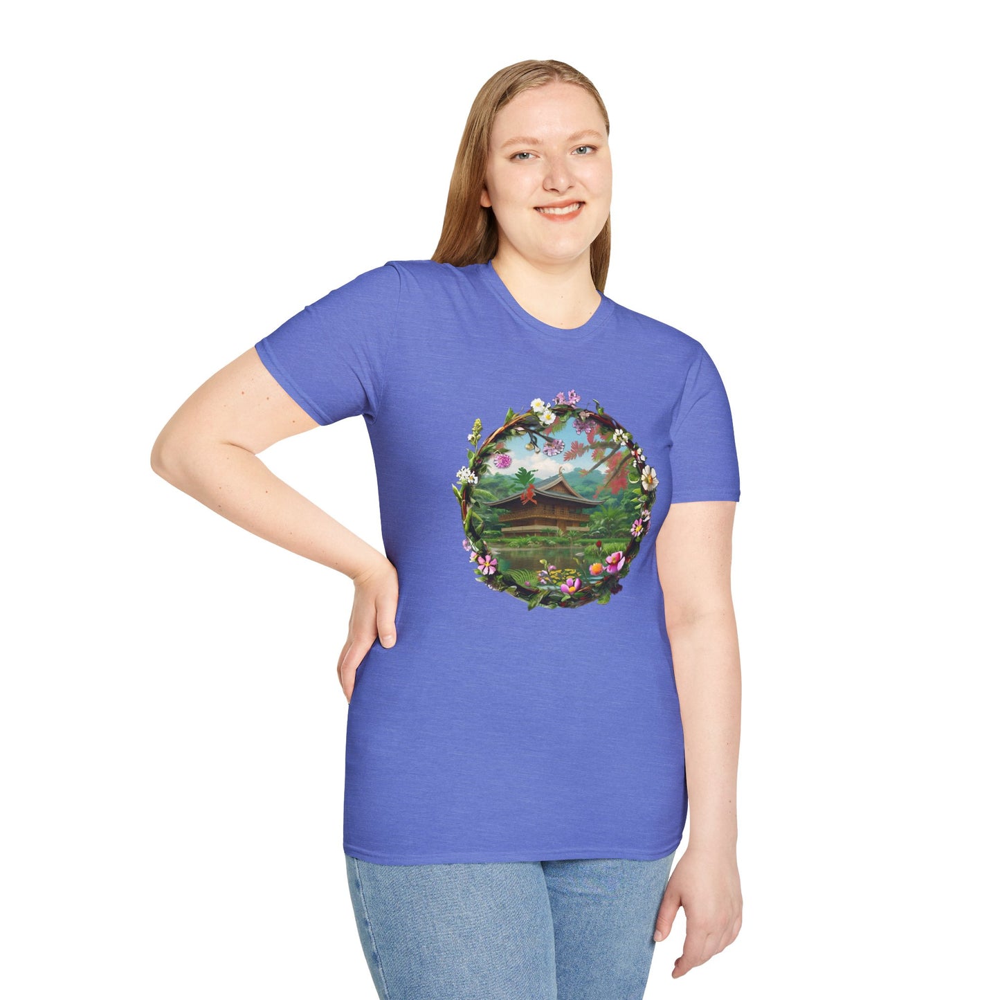 Floral Landscape Unisex Softstyle T-Shirt