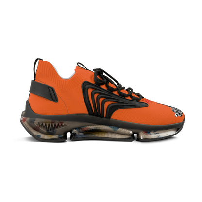 Men's Orange Mesh Sneakers