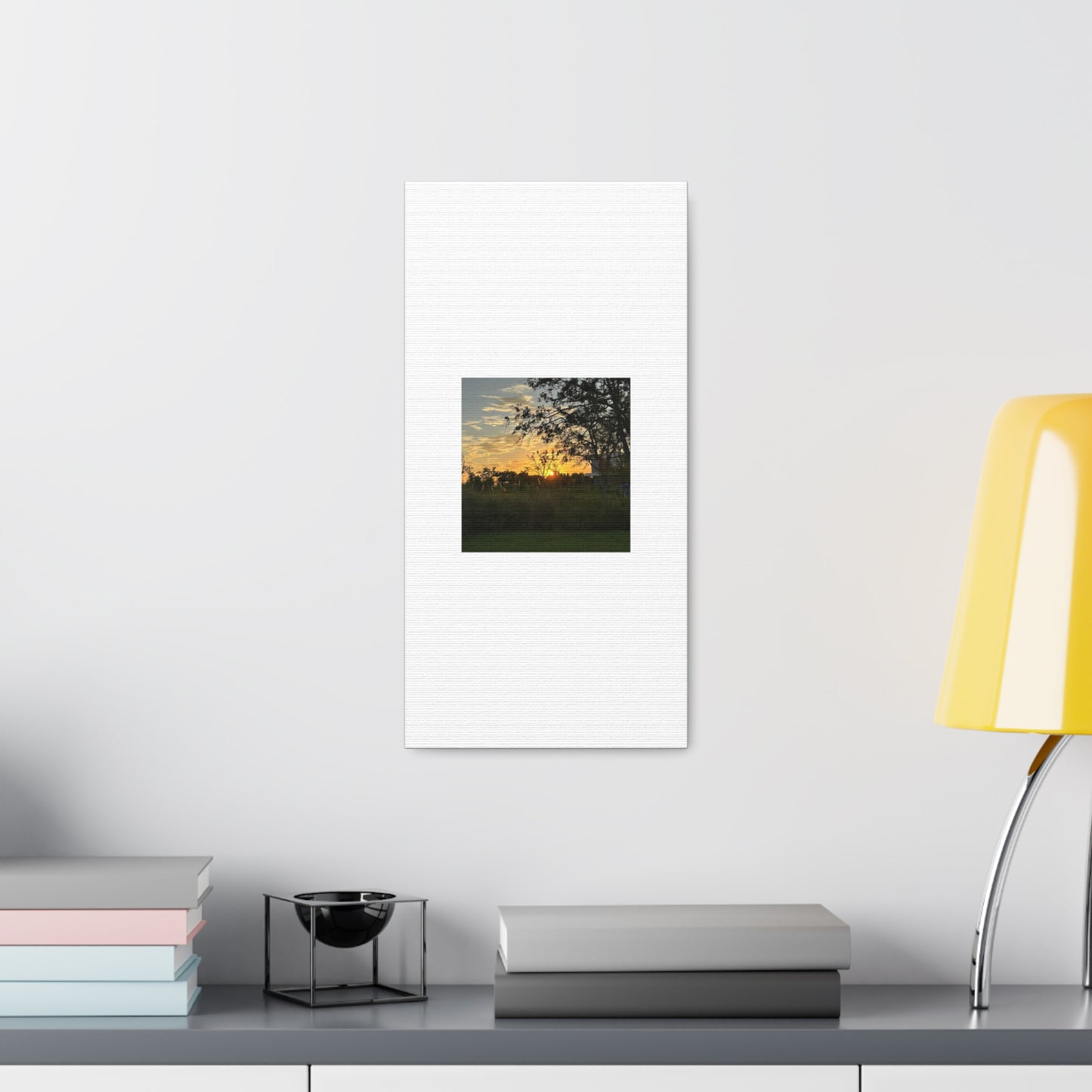 Sunset White Canvas Gallery Wraps