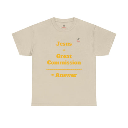 Jesus+Great Commission Unisex Heavy Cotton Tee