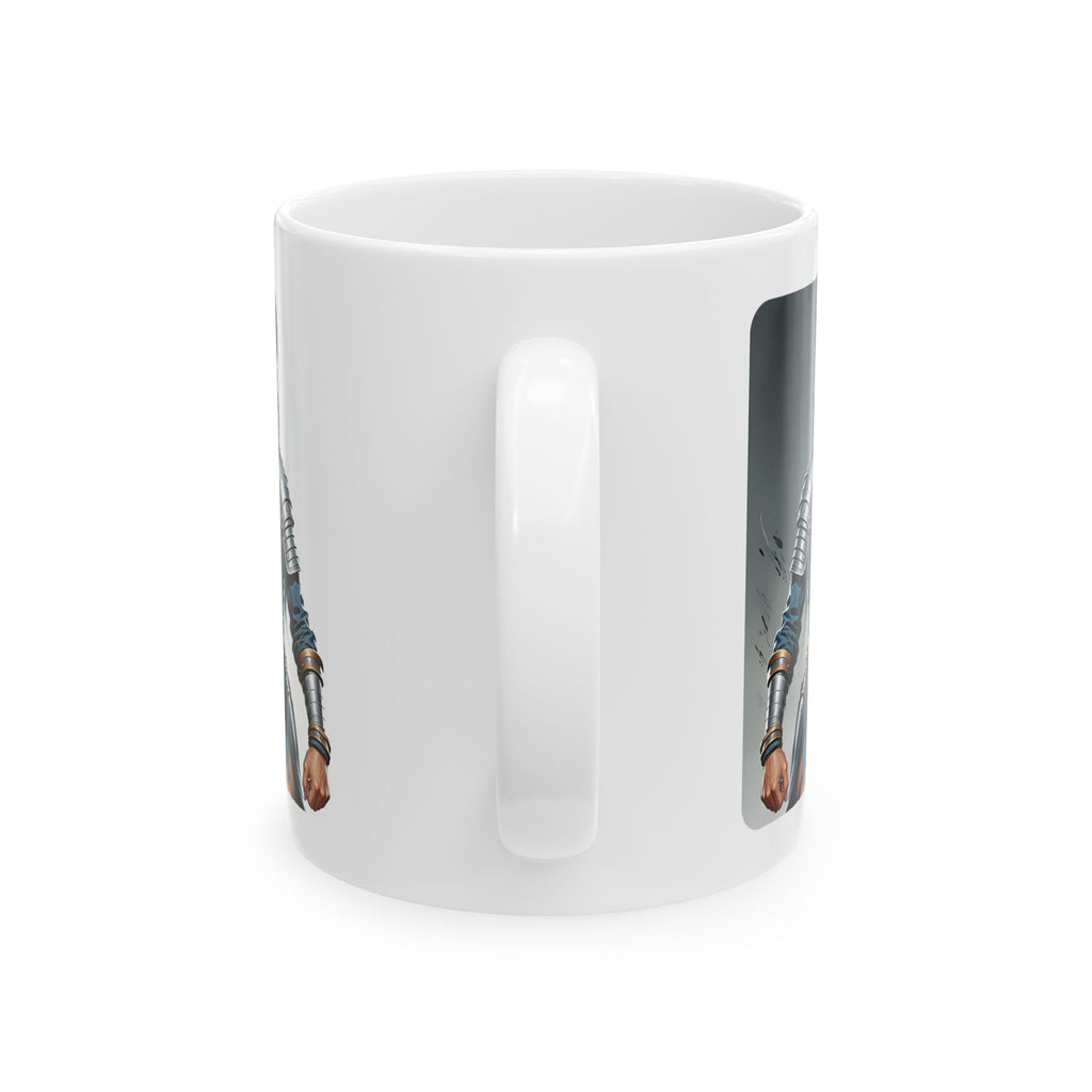 Gentle Woman of Valor #9 White Ceramic Mug - Fearfully & Wonderfully Made Tribute Cup (11oz/15oz)