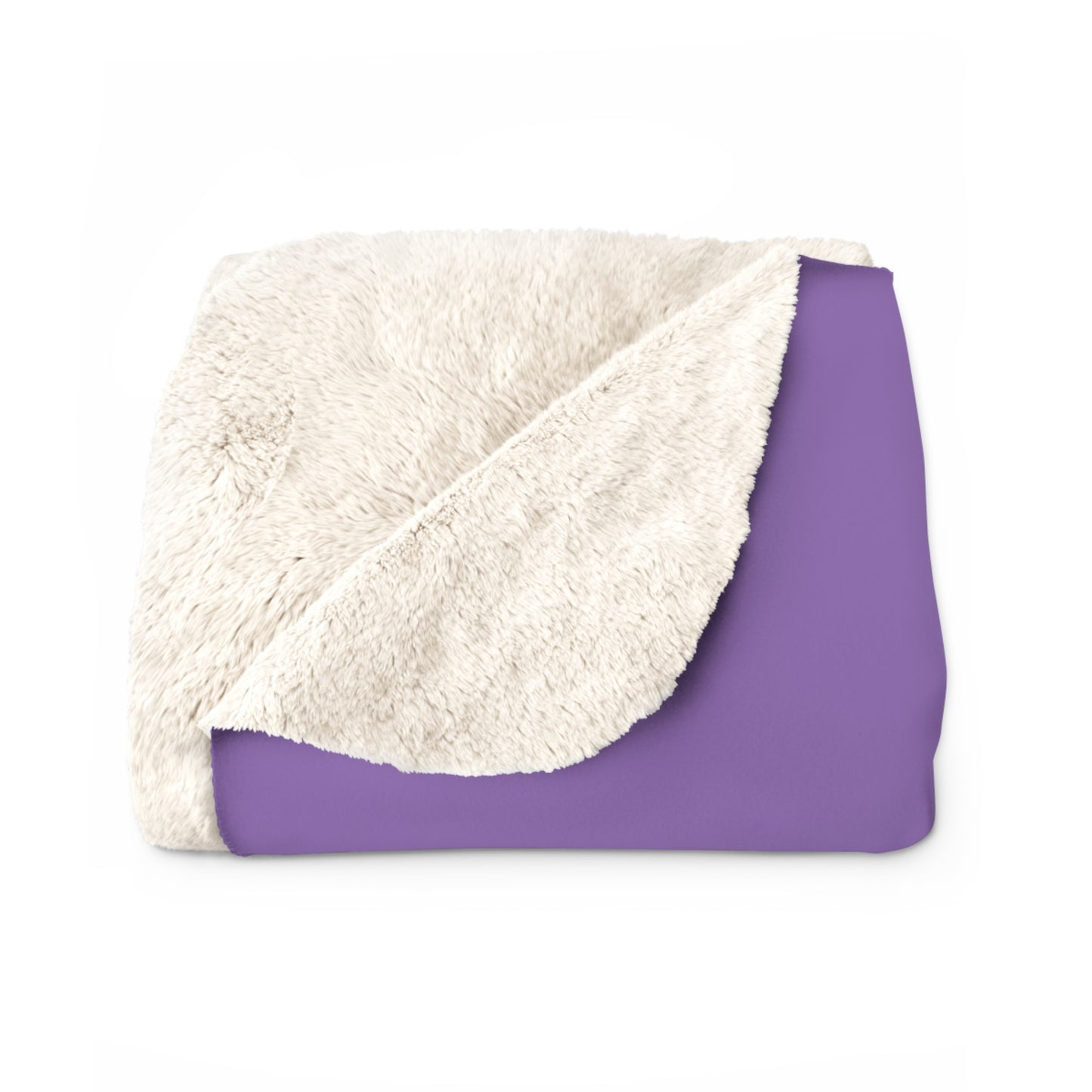 Matiby Lion Purple Sherpa Fleece Blanket